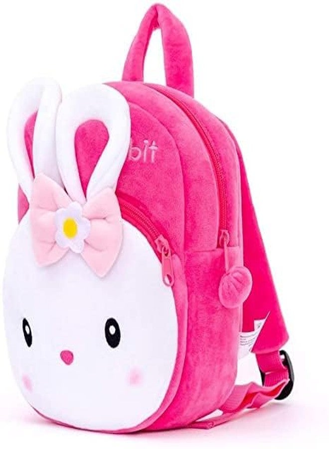 Delicado Cute Small Toddler Kids Preschool Backpack Plush Cartoon Konggi Rabbit children Nursery/School/Picnic/Travelling Bag for Baby Girl Age 1-5 Years (14 * 12 inches) - Image 2